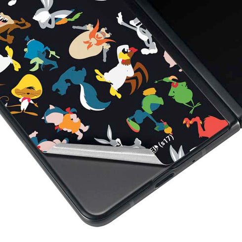Looney Tunes Identity Pattern Galaxy Z Fold4 5G Skin